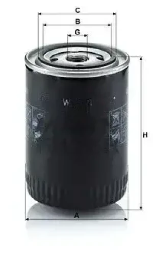 Filtr oleju z zaworem zwrotnym NISSAN TRADE MANN-FILTER