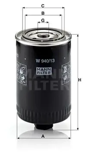 Filtr oleju AUDI 100 C4 MANN-FILTER