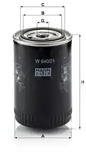 Filtr oleju OPEL SENATOR A MANN-FILTER