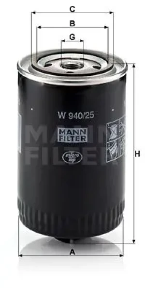 Filtr oleju z zaworem zwrotnym AUDI A4 B7 MANN-FILTER