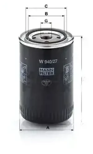Filtr oleju z zaworem zwrotnym NISSAN PATROL III MANN-FILTER
