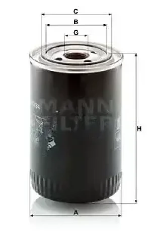 Filtr oleju INTERNATIONAL HARV. Maxxum MANN-FILTER