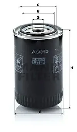 Filtr oleju z zaworem zwrotnym IVECO DAILY III MANN-FILTER