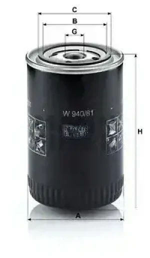 Filtr oleju z zaworem zwrotnym TOYOTA DYNA 100 MANN-FILTER