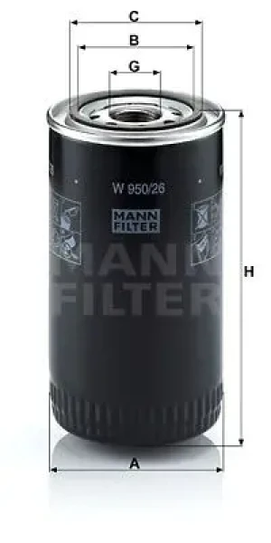 Filtr oleju IVECO CROSSWAY MANN-FILTER