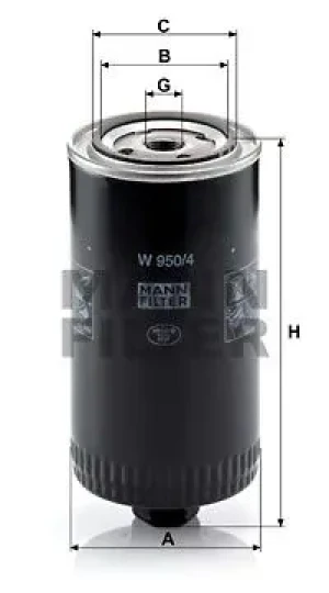 Filtr oleju z zaworem zwrotnym VW LT I MANN-FILTER