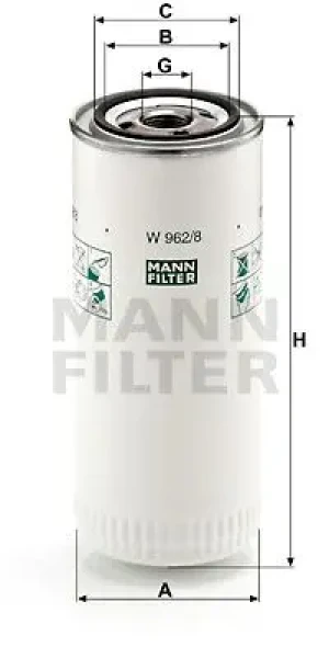 Filtr oleju DAF F 1800 MANN-FILTER