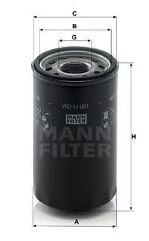 Filtr hydrauliczny skrzyni biegów DEUTZ-FAHR AGROTRON TTV MANN-FILTER