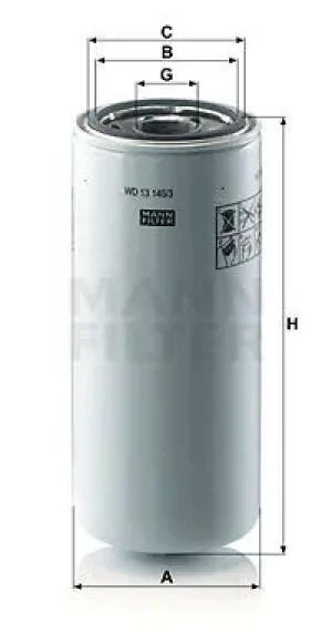 WD 13 145/3 MANN-FILTER Filtr oleju