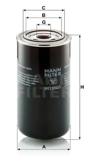 Filtr hydrauliczny skrzyni biegów DEUTZ-FAHR DX MANN-FILTER