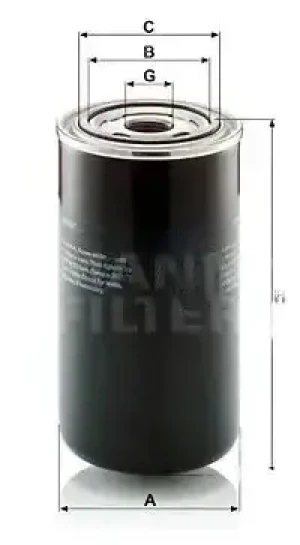Filtr hydrauliczny skrzyni biegów DEUTZ-FAHR AGROXTRA MANN-FILTER