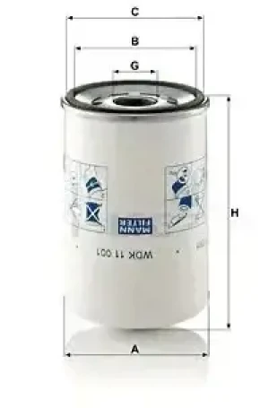B11R Filtr paliwa VOLVO B11 MANN-FILTER