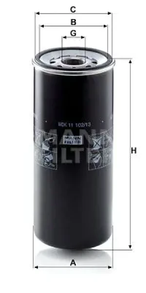 WDK 11 102/13 MANN-FILTER Filtr paliwa
