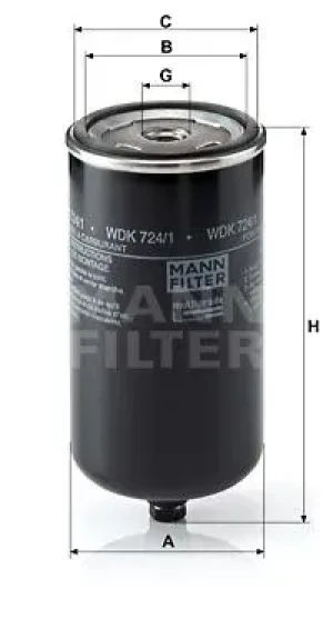 WDK 724/1 MANN-FILTER Filtr paliwa