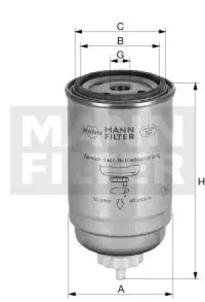 WDK 724/5 MANN-FILTER Filtr paliwa