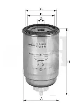 WDK 724/5 MANN-FILTER Filtr paliwa