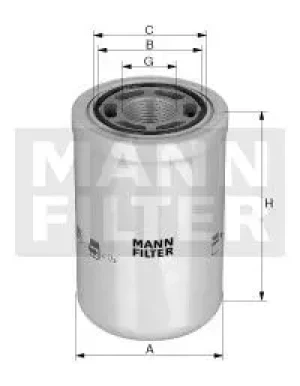 WH 1257 MANN-FILTER Filtr hydrauliczny skrzyni biegów