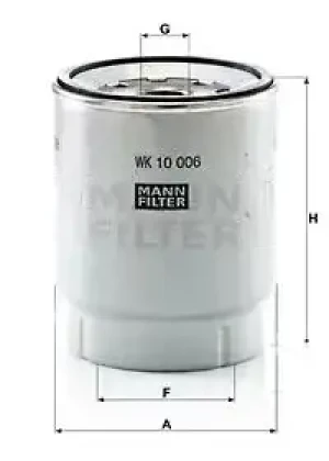 500, 460, 540, 420 Filtr paliwa wk 10 006 z VOLVO FH III MANN-FILTER