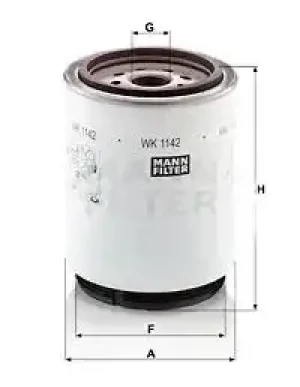 WK 1142 x MANN-FILTER Filtr paliwa wk 1142 x