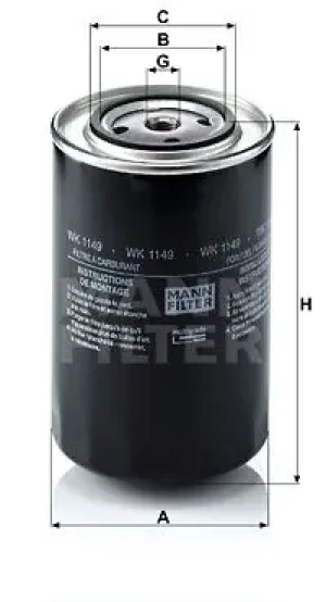 T4.95, Filtr paliwa NEW HOLLAND T4 (PowerStar) MANN-FILTER