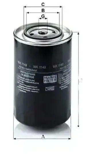 ES, AD, AS, AT Filtr paliwa IVECO STRALIS I MANN-FILTER