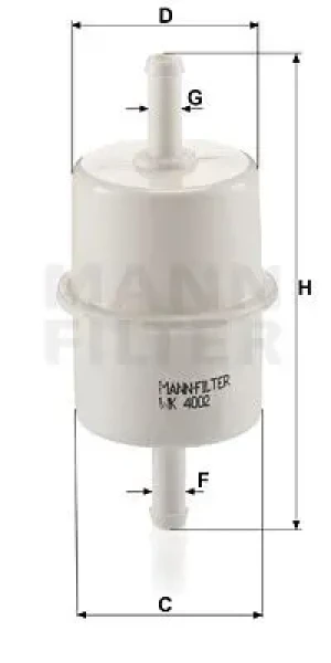 WK 4002 MANN-FILTER Filtr paliwa