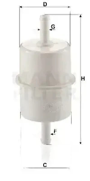 29 L, 35 C, 65 C, 50 C, 40 C, 35 S Filtr paliwa IVECO DAILY III MANN-FILTER