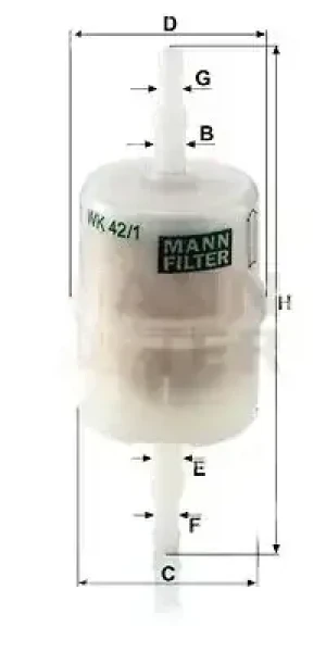 1.3, 1.1 Filtr paliwa MAZDA 323 II MANN-FILTER