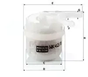 1.3 Filtr paliwa TOYOTA COROLLA VIII MANN-FILTER
