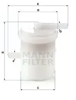 1.0 Filtr paliwa SUZUKI CARRY MANN-FILTER