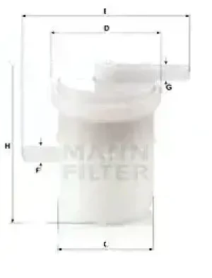 0.8 Filtr paliwa SUZUKI CARRY MANN-FILTER