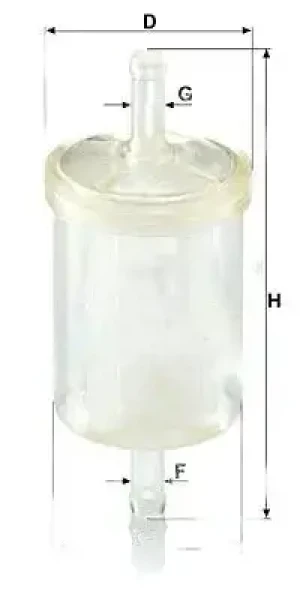 2.8 D Filtr paliwa NISSAN PATROL III MANN-FILTER