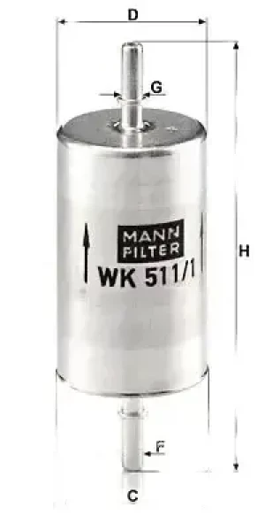 WK 511/1 MANN-FILTER Filtr paliwa