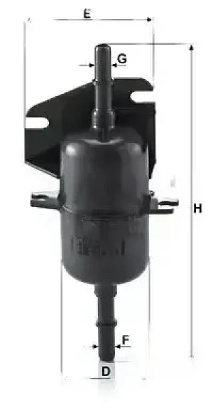 1.1, 0.9 Filtr paliwa FIAT SEICENTO MANN-FILTER