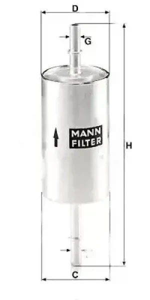 1.6 16V, 1.8 16V, 1.4 16V, RS, 2.0 16V Filtr paliwa FORD FOCUS I MANN-FILTER