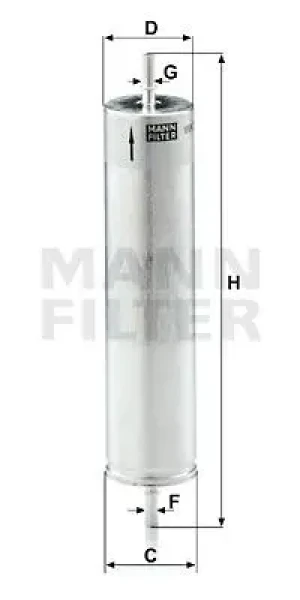 2.0 TD4 Filtr paliwa LAND ROVER FREELANDER I MANN-FILTER