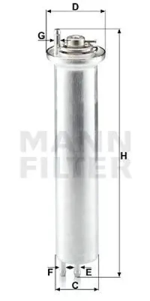 WK 532 MANN-FILTER Filtr paliwa