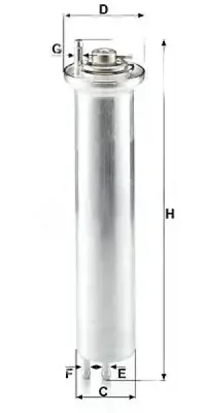 4.4 i, 4.6 is, 3.0 i Filtr paliwa BMW X3 E53 MANN-FILTER