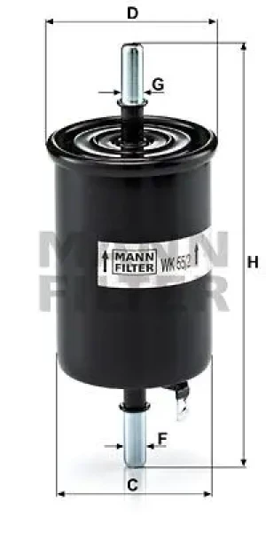 1.4 Filtr paliwa DAEWOO KALOS MANN-FILTER