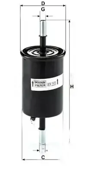 2.0, 2.5 Filtr paliwa CHEVROLET EPICA MANN-FILTER