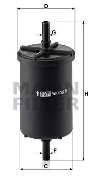 2.0 16V, 2.0 Filtr paliwa RENAULT TRAFIC II MANN-FILTER