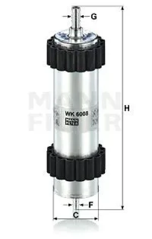 30 TDI, 35 TDI, 3.0 TDI, 2.0 TDI, 40 TDI, 50 TDI, S4 TDI Filtr paliwa AUDI A4 B9 MANN-FILTER