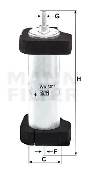 WK 6011 MANN-FILTER Filtr paliwa