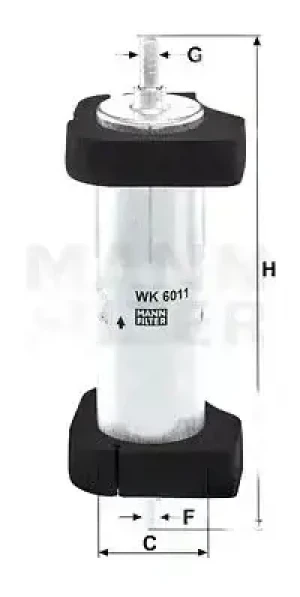 2.0 TDI, 3.0 TDI Filtr paliwa AUDI Q5 I MANN-FILTER
