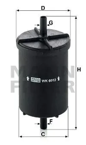 2.0 i, 1.6 e Filtr paliwa RENAULT MEGANE I MANN-FILTER
