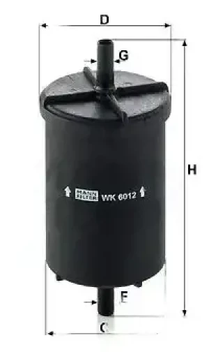 1.4 e, 1.6 e, 1.4 Eco, 2.0 i, 1.6 i Filtr paliwa RENAULT MEGANE I MANN-FILTER