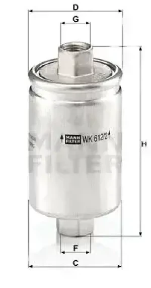4.6 4x4, 3.9 4x4, 4.0 4x4 Filtr paliwa LAND ROVER RANGE ROVER II MANN-FILTER