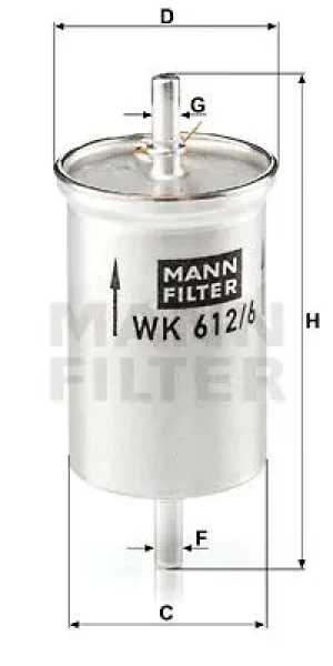 0.8 CDI Filtr paliwa SMART FORTWO I MANN-FILTER