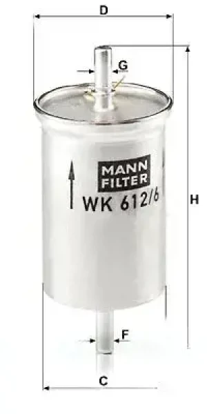 0.8 CDI Filtr paliwa SMART FORTWO I MANN-FILTER