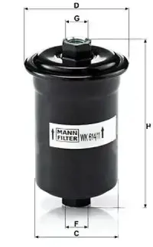 3.4 4WD Filtr paliwa TOYOTA HILUX VI MANN-FILTER